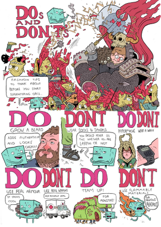 Illustration for article titled This comic teaches you the dos and don'ts of LARPing